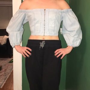 Crop top blouse